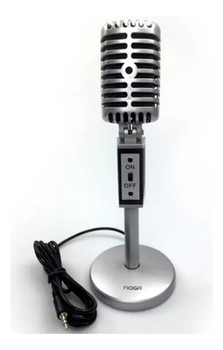 Microfono Multimedia Retro Vintage Pc Ajustable Chat Graba