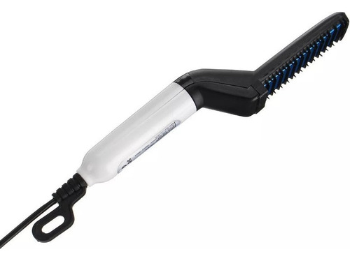 Kit 2 Pente Escova Elétrica Alisador Barba Cabelo Masculino