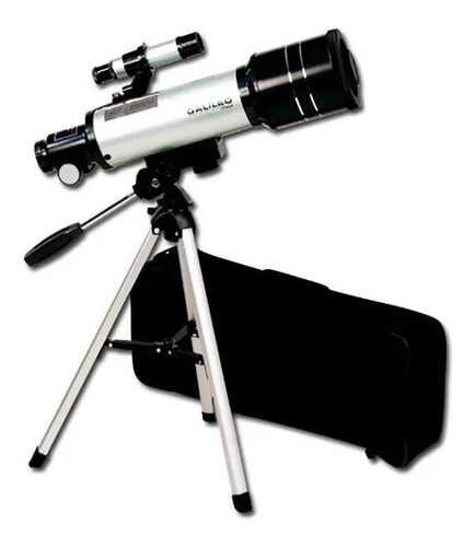 Imagen 1 de 4 de Telescopio Refractor Galileo Italy F400x70 Con Trípode