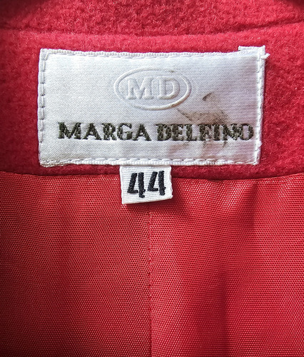 Tapado Marga Delfino Para Mujer - Abrigo Elegante (Usado)