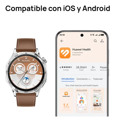 Smartwatch Huawei Watch Gt 5 46mm Café