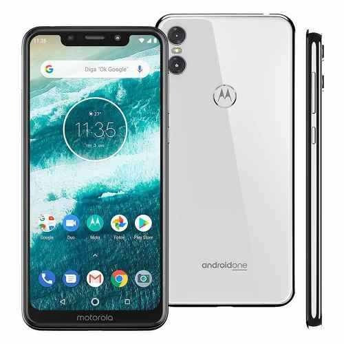 Celular Motorola Moto One 64gb 5.9  4gb 13mp+2mp - Branco