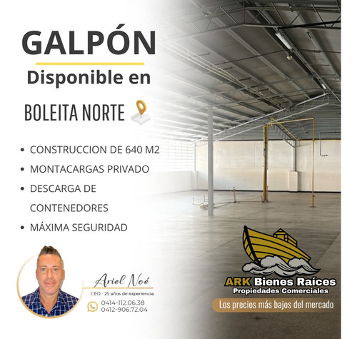 (#1104) Galpón De 640m2 En Boleita Norte