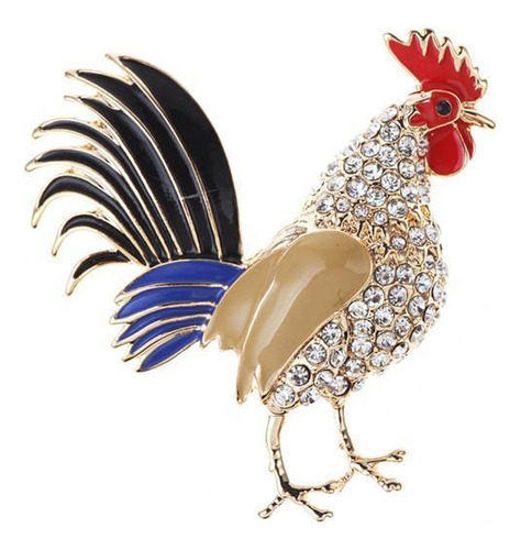 2 Pin De Broche De Animal De Gallo Para Tu Ropa, , Gorro,