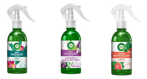Air Wick Neutralizador De Olores Set 3 Aromas 237 Ml C/u