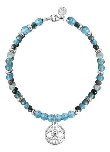 Tanya Moss Pulsera Plata 925 Zen Ojo Apatita