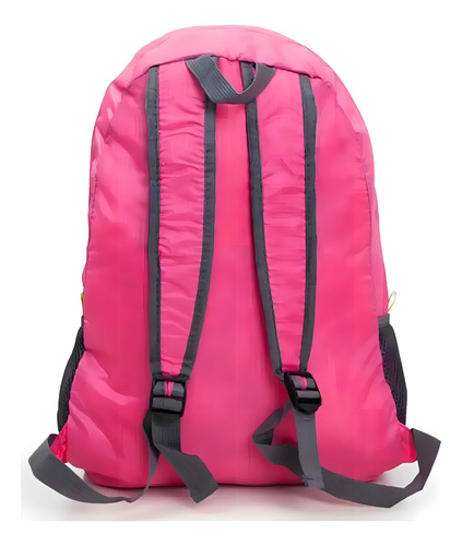 Mochila dobrável dobrável Unex cor fúcsia 20L