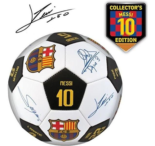 Pelota De Futbol Barcelona Autografiada Profesional Nro 5