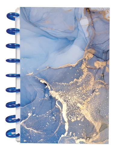 Cuaderno Discos T/frances 80hjs 105grs Pastadura 2 Separador Marmol Azul