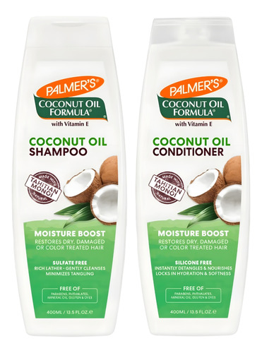 Palmer's Shampoo + Acondicionador Cabello Seco/teñido 400ml