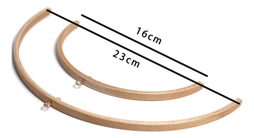 Diy Wooden Mobile Frame For Crafts Natural Wood Hanger Kit
