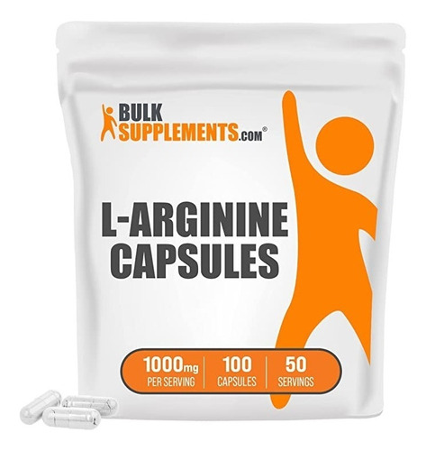 Arginina 1000mg 100caps Bulksup - Unidad a $1779