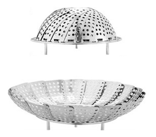 Imagen 8 de 9 de Plegable Rejilla Para Vapor Utensilios De Cocina Olla Medio