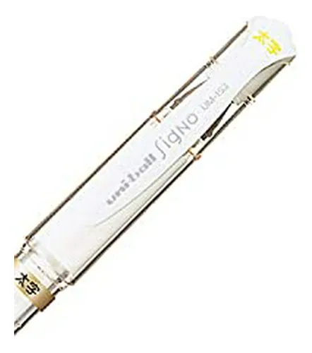 Pluma De Gel Uni-ball Impact Bold Point, Color Blanco