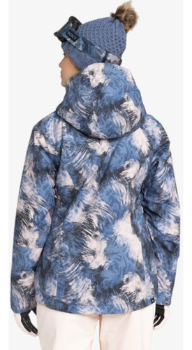 Campera Snow Roxy Jetty Solid Np Azul Print S