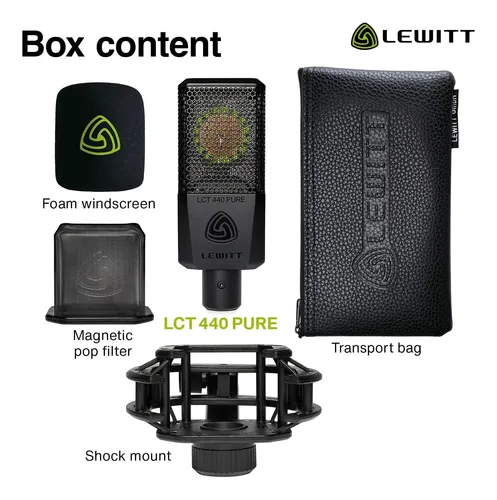 Lewitt Lelct440p Lct 440 Pure Condenser Microphone - Black