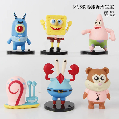 Mz Juego De 6 Piezas De La Colección De Figuras De Bob