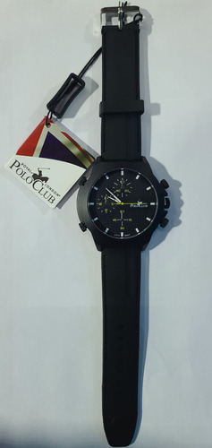 .: Reloj Polo Club Royal London Original Caballero Negro :.