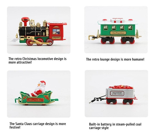 Tren De Navidad Eléctrico Juguete Decoración Del Árbol De