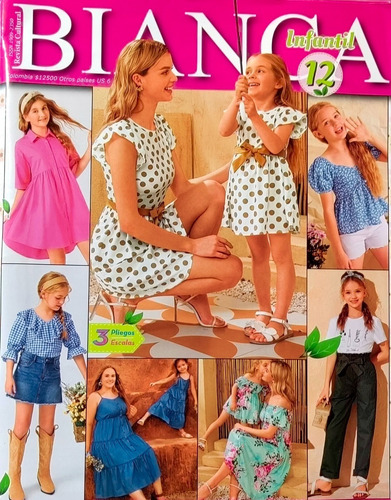Patrón Molde Revista Bianca Infantil 12 En Papel Fisica