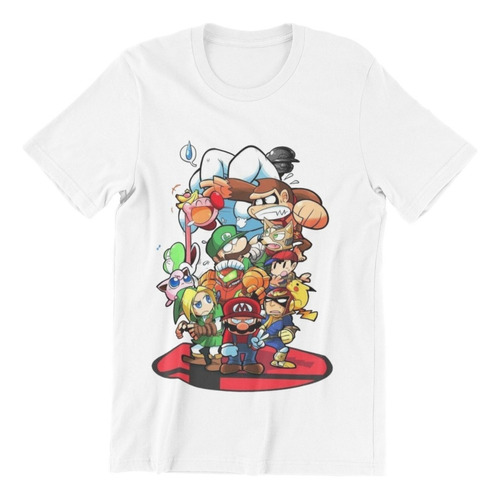 Polera Unisex Mario Bros Super Diddy Kong Algodon Estampado