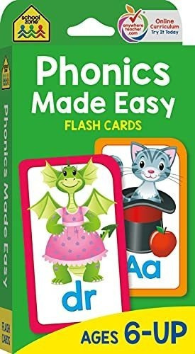 School Zone - Phonics Made Easy Flash Cards - Ages 6, De School Zone. Editorial School Zone Publishing En Inglés