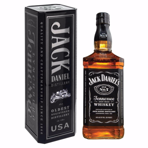 Whisky Jack Daniels 1000ml Estuche Lata Ideal Regalo!