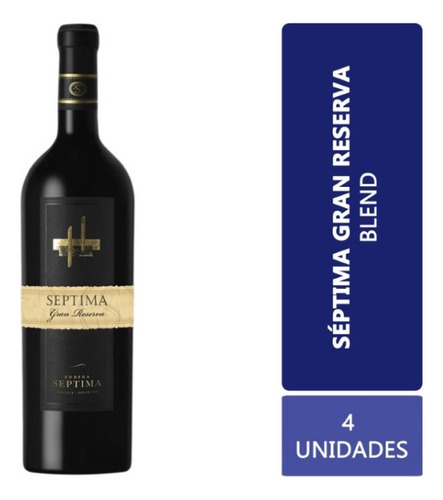 Vino Séptima Gran Reserva Blend Caja X 4 X 750ml.