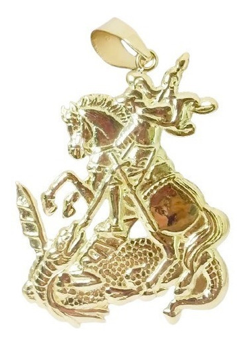 Imagem 1 de 5 de Pingente São Jorge 18 Gramas Ouro 18k