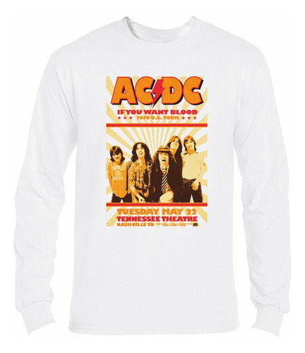 Polera Ml Acdc If You Want Blood Tour Rock Abominatron