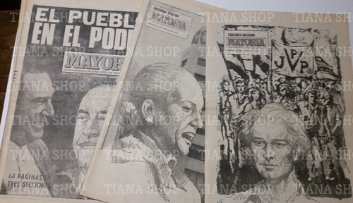 Diario Mayoría_mayo 1973: Asume Héctor Cámpora_tres Cuerpos