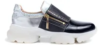 Comprar Zapatillas Erin Saverio Di Ricci 24vd7040 Cuero Negro, Plata