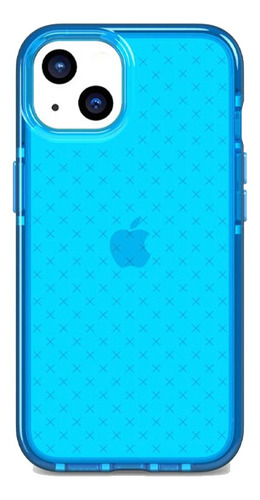 Carcasa Flexshock Evo Check Tech 21 Para iPhone 13 Azul. Color Azul