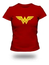 Comprar Playera De Mujer Maravilla. Super Heroes