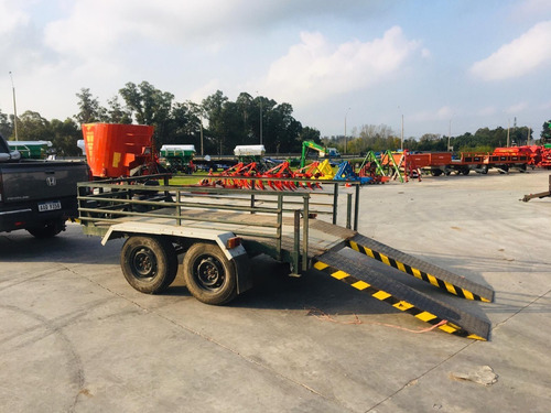 Trailer Para 1500 Kg Con Rampa Y Barandas