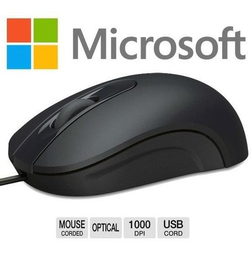 Mouse Microsoft Usb Optical 200 Raton Computadora Cable Ml