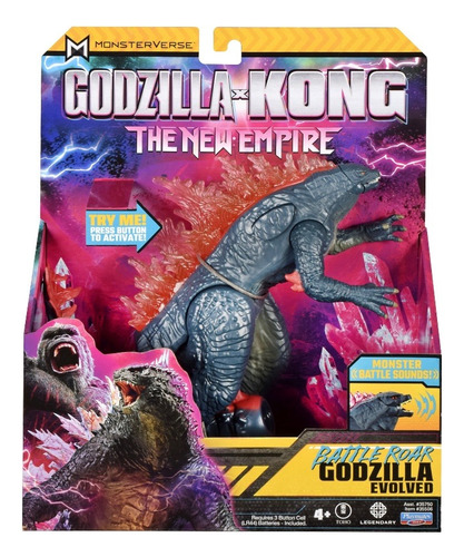 Godzila Vs Kong Godzila 18 Cm Luces Y Sonidos Original