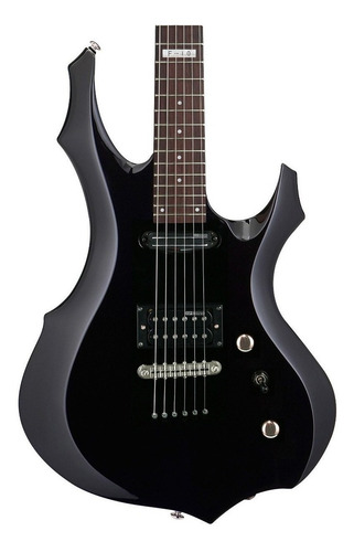 Guitarra eléctrica LTD F Series F-10 de tilo black con diapasón de madera de ingeniería