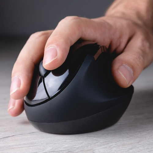 Mouse Inalámbrico Ergonómico 6 Botones Contorneado Kmw-500bk