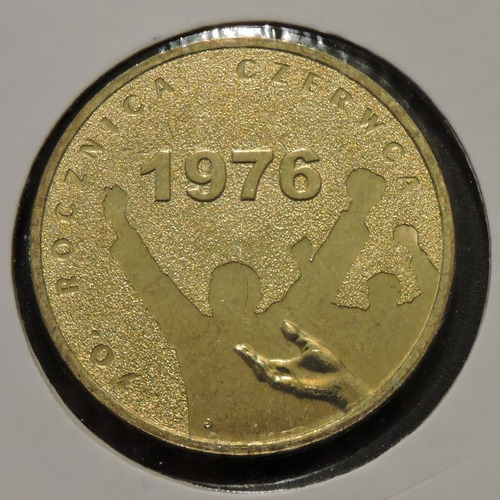 Polonia 2 Zloty - 30º Aniversario Junio 1976 - Unc