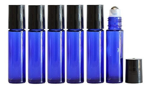 Botella Decorativa Botellas De Vidrio Azul Cobalto Con Bola 