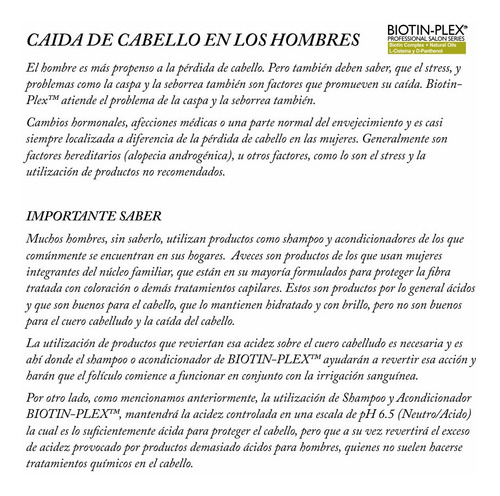 Kit Anticaída Biotin-plextm Caída Del Cabello