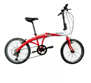 Bicicleta Utopia R20 7v Plegable Aluminio Rojo Benotto
