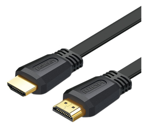 Cable Hdmi 2.0 Plano 18gbps Negro 4k @ 60hz Pvc 3m Ugreen