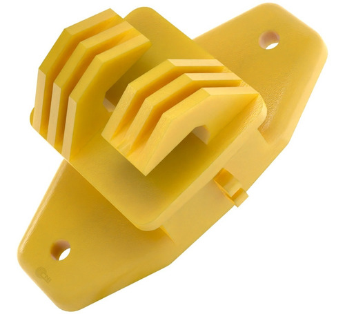 Isolador Cerca Elétrica W Amarelo - Médio - C/200