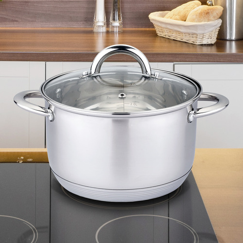 Olla De Acero Inoxidable 24 Cm 6.1 Lts