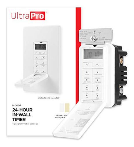 Cronómetro Digital De Pared Ultra-pro De 24 Horas, Fácil De