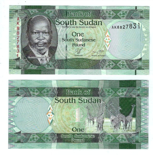 Sudán Del Sur - Billete 1 Libra 2011 - Unc