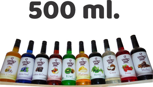 9 Jarabes Saborizante D 500 Ml Para Soda Italiana, Capuchino