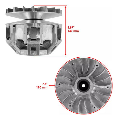 Conjunto Embrague Resorte Can-am Outlander/max 450 2015-24